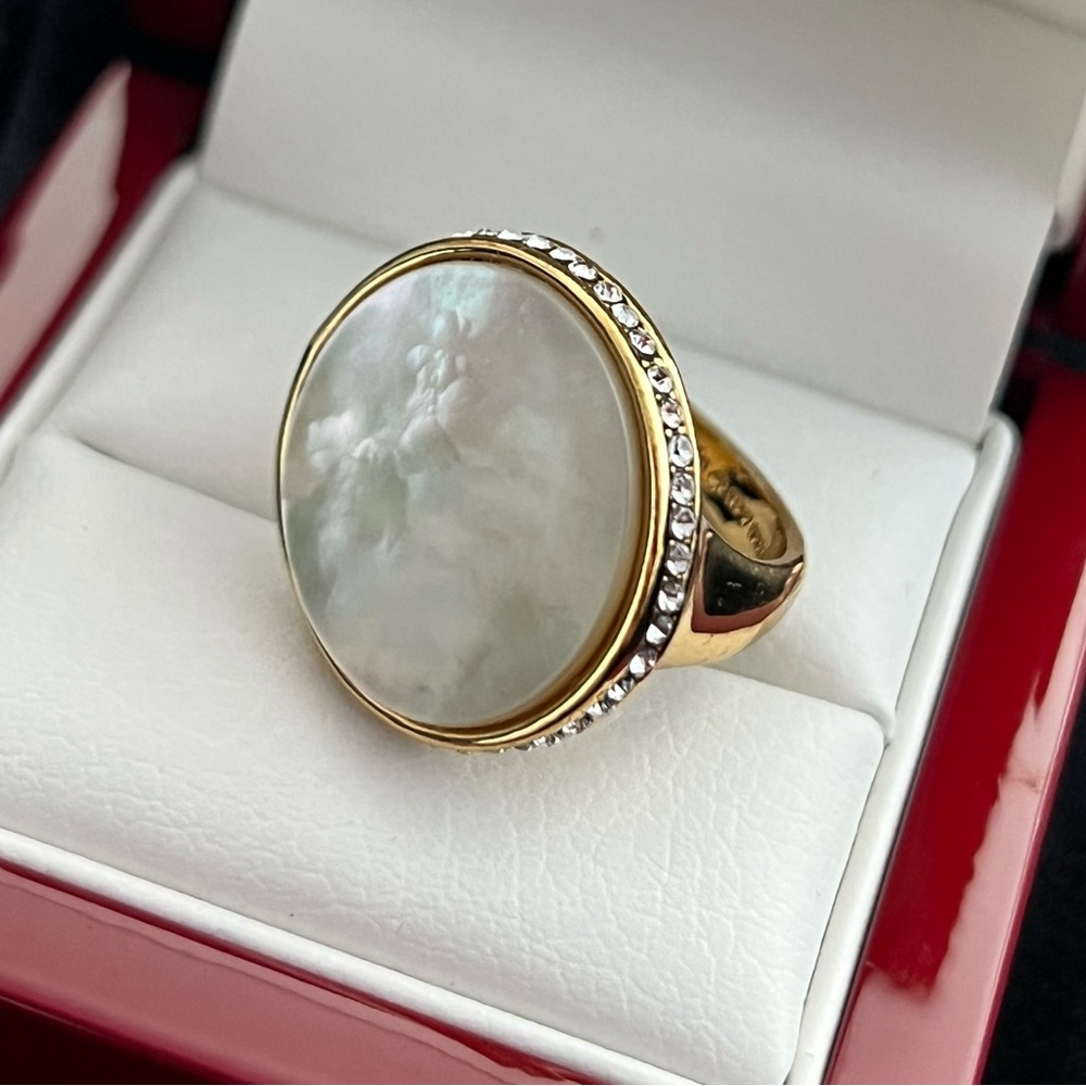 Kate Spade Mother of Pearl with Gold Ring